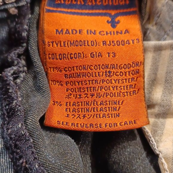 Rock Revival Gia Jeans Size 30 Low-Rise Distressed Thin Stretch Denim Light Wash - Picture 7 of 13